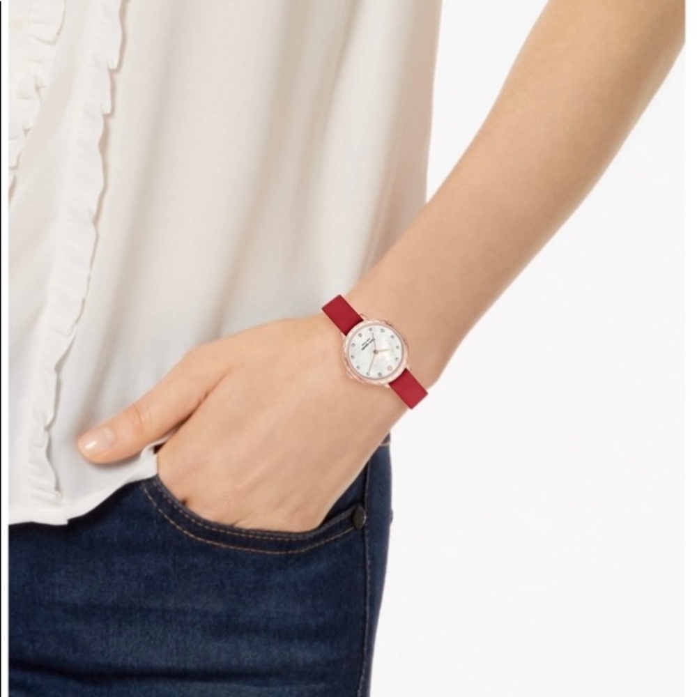 ♠️ Kate Spade Morningside three-hand leather watch - Picture 3 of 8